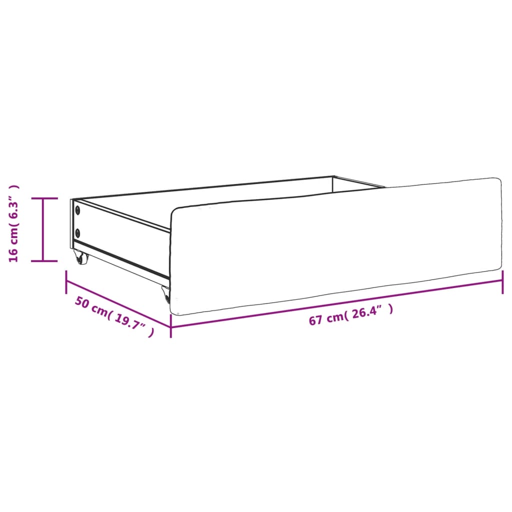 Tiroirs de lit 2 pcs jaune bois d'ingénierie et velours