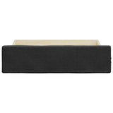 Bed Drawers 2 pcs Black Engineered Wood and Faux Leather