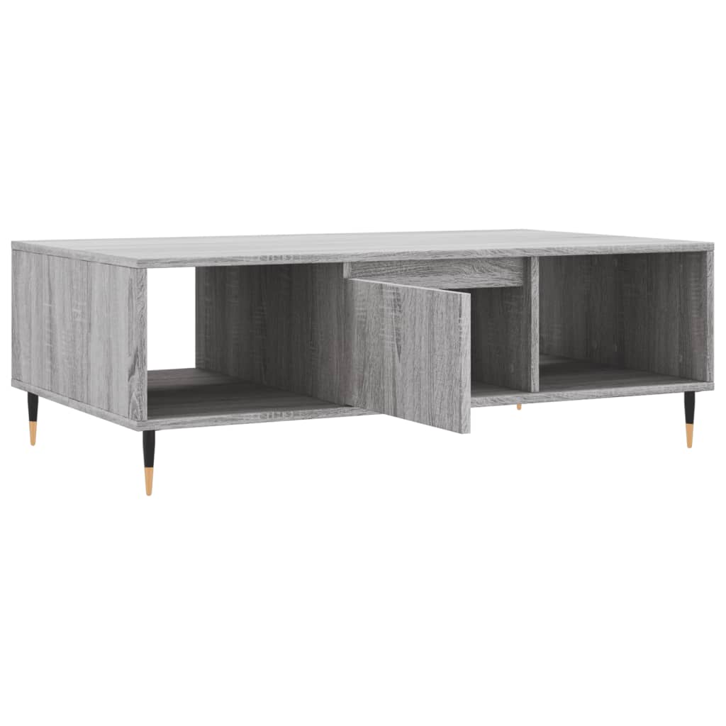 Sonoma coffee table gray 104x60x35 cm engineered wood