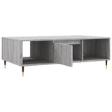 Sonoma coffee table gray 104x60x35 cm engineered wood