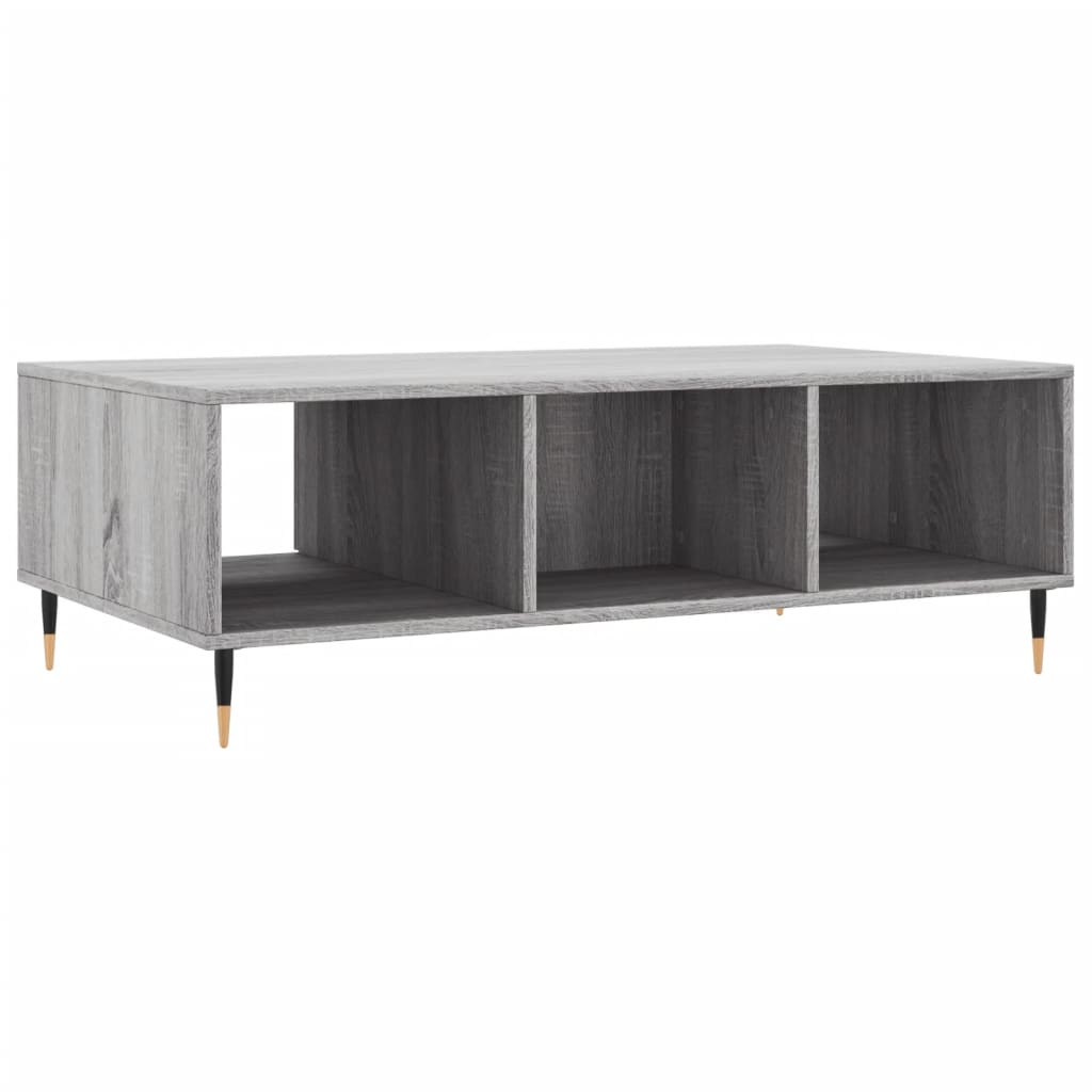 Sonoma coffee table gray 104x60x35 cm engineered wood