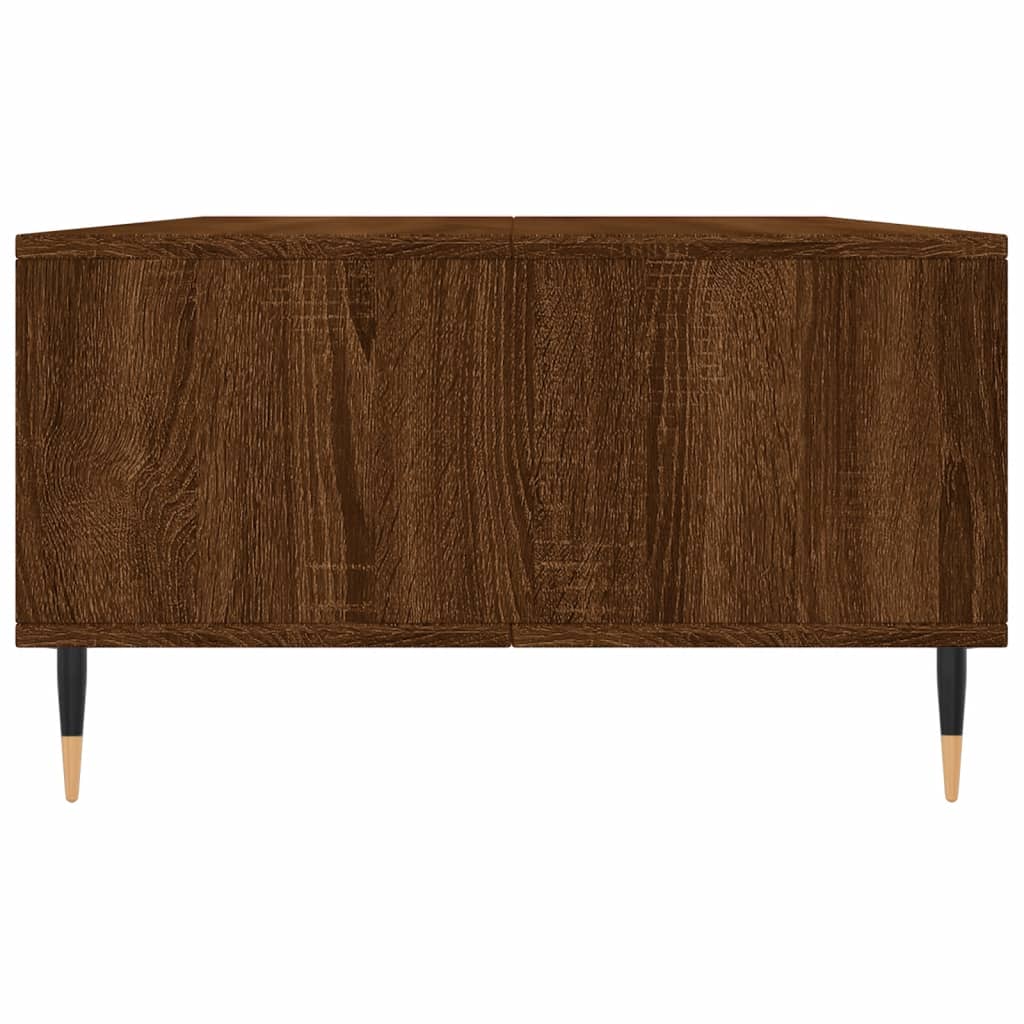 Table basse chêne marron 104x60x35 cm bois d'ingénierie