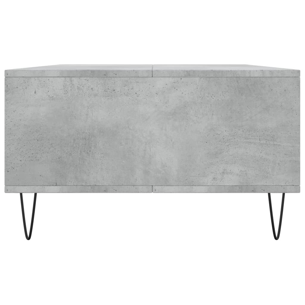 Concrete gray coffee table 104x60x35 cm engineered wood