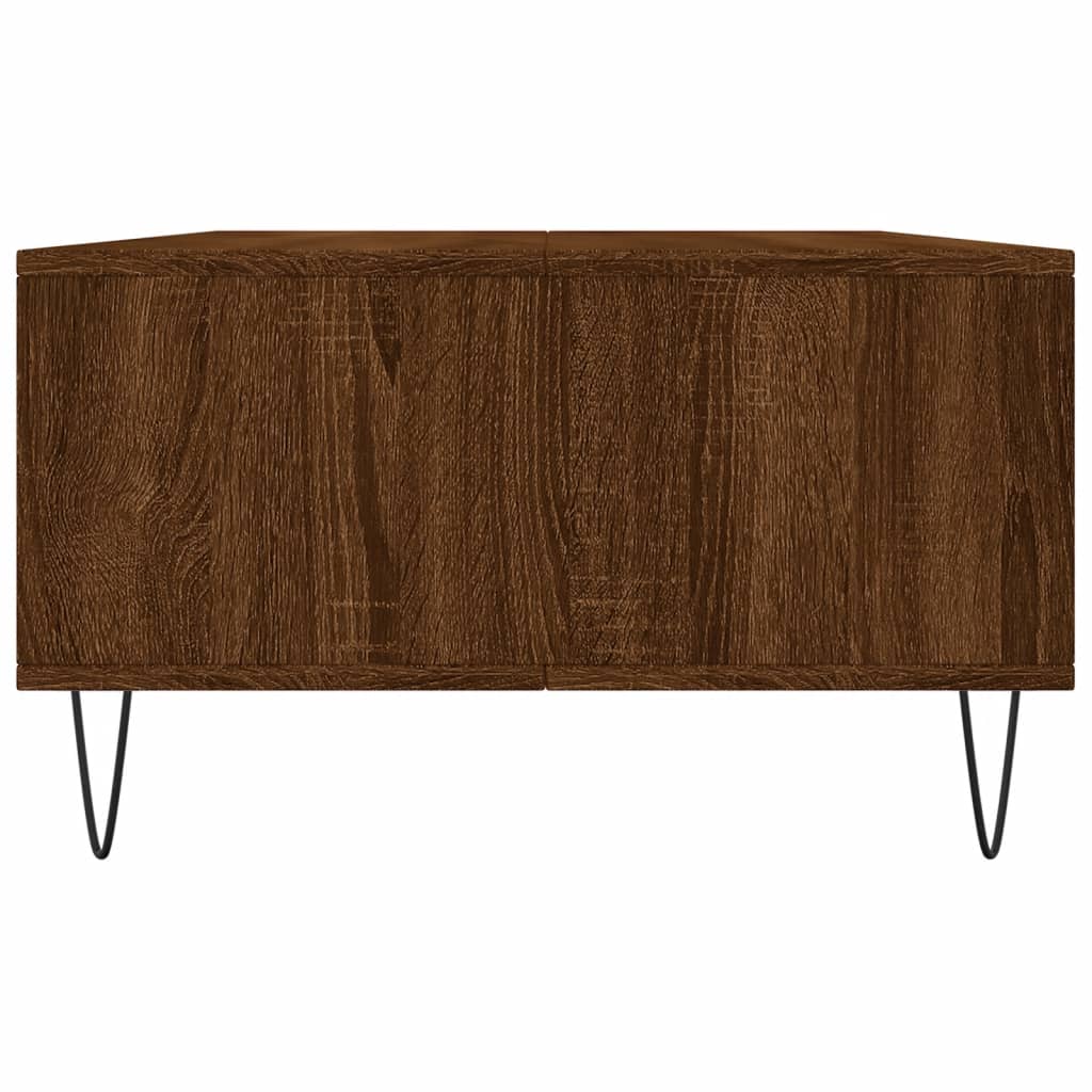 Table basse chêne marron 104x60x35 cm bois d'ingénierie