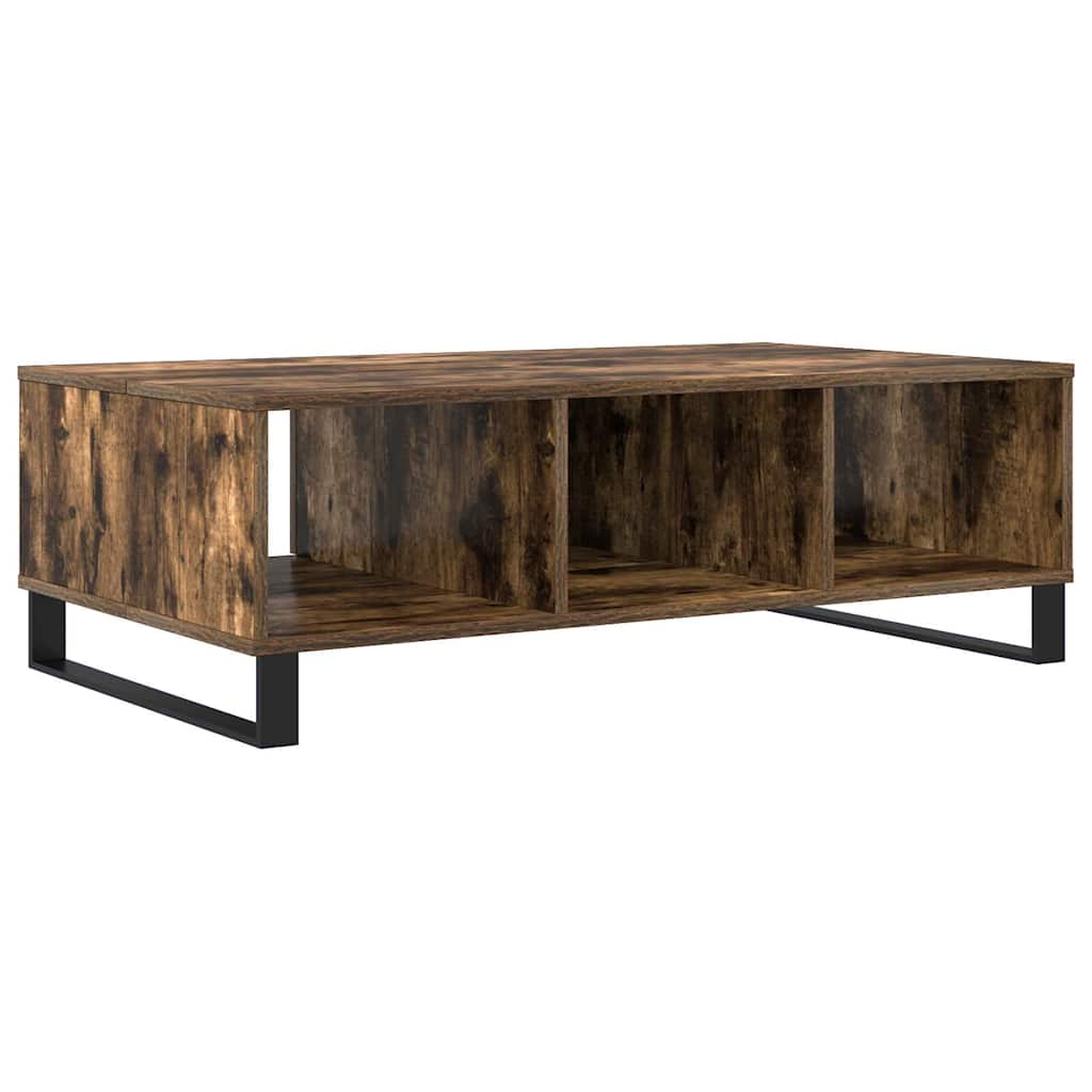 Smoked oak coffee table 104x60x35 cm engineered wood