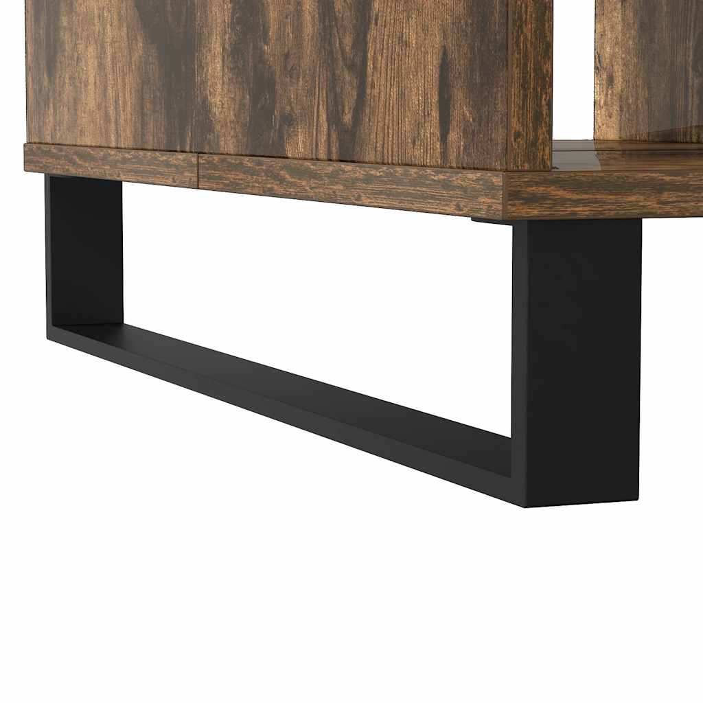 Smoked oak coffee table 104x60x35 cm engineered wood