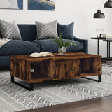 Smoked oak coffee table 104x60x35 cm engineered wood