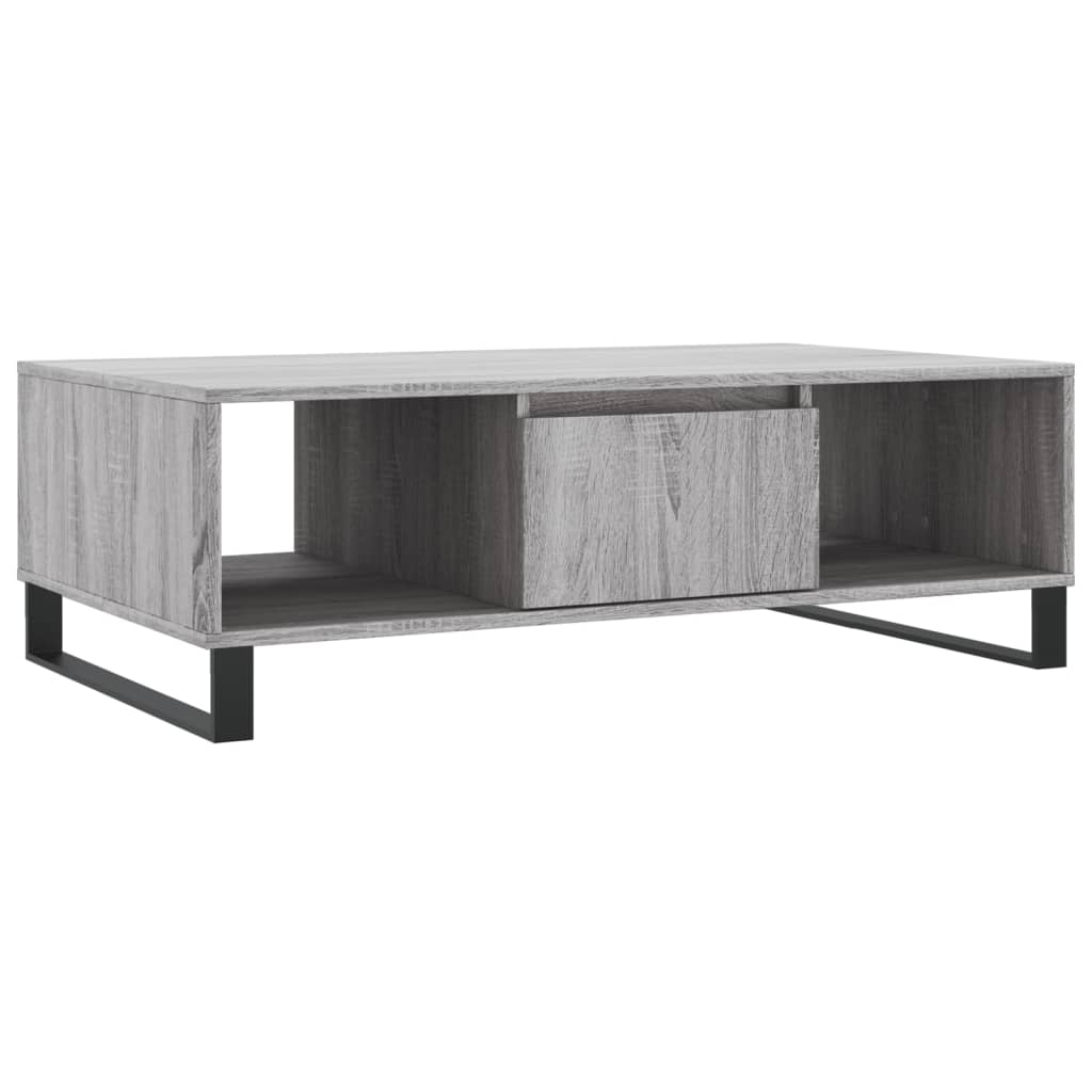 Sonoma coffee table gray 104x60x35 cm engineered wood