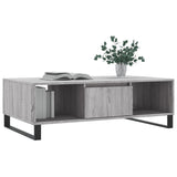 Sonoma coffee table gray 104x60x35 cm engineered wood