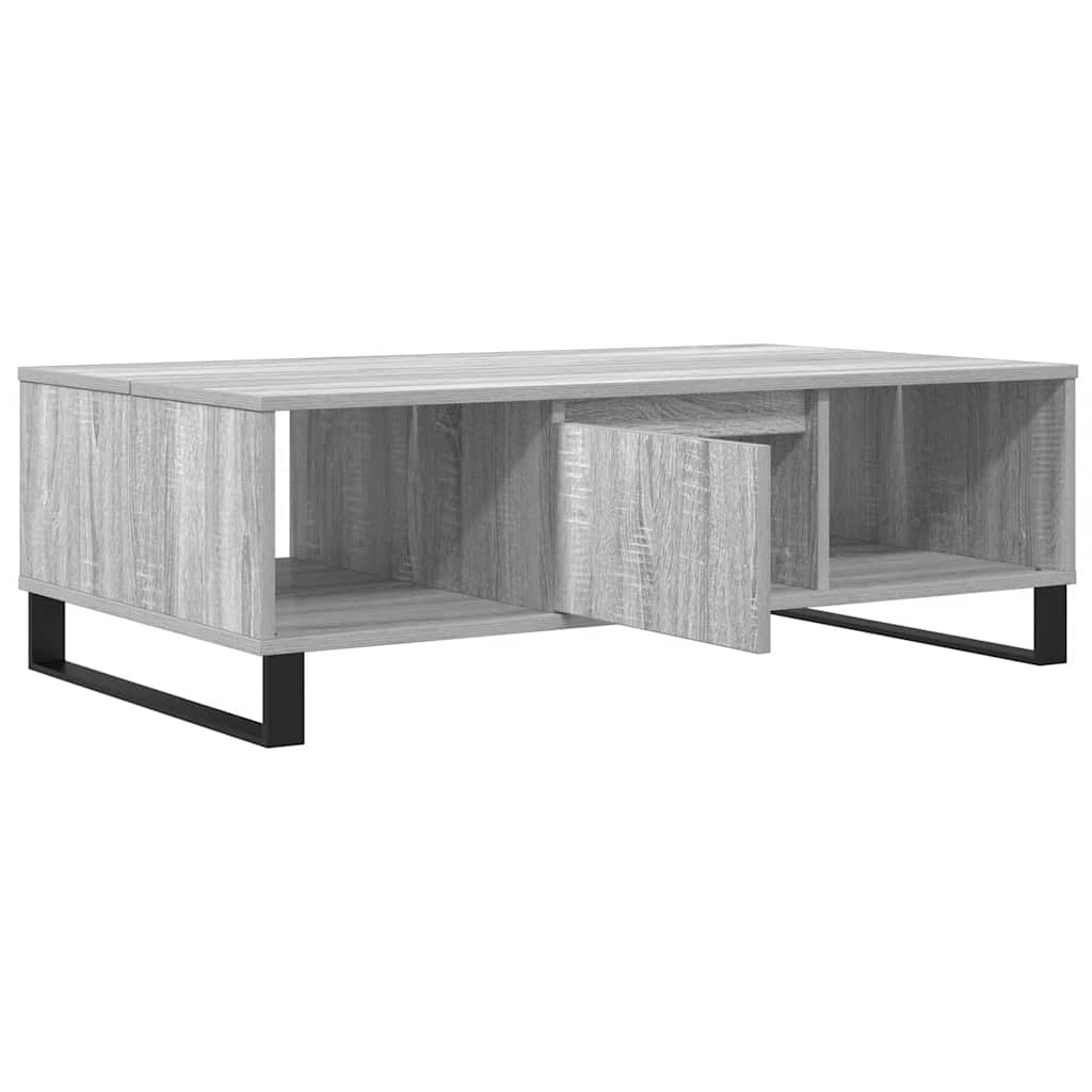 Sonoma coffee table gray 104x60x35 cm engineered wood