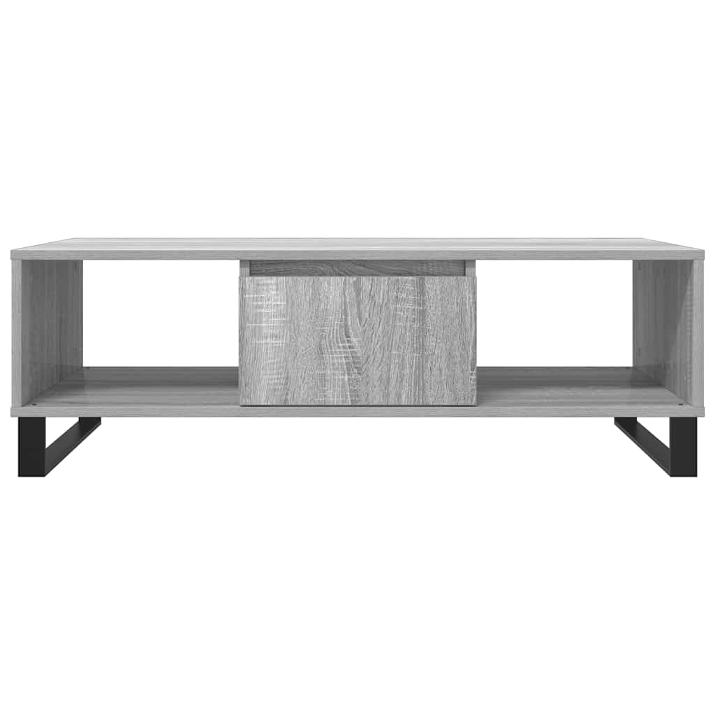 Table basse sonoma gris 104x60x35 cm bois d'ingénierie