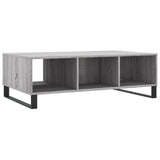 Sonoma coffee table gray 104x60x35 cm engineered wood