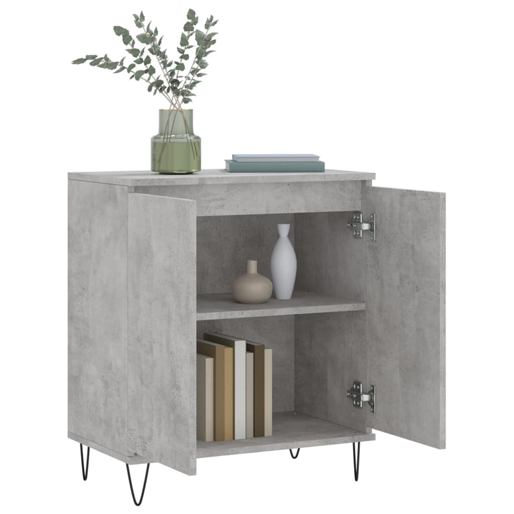 Buffet Gris béton 60x35x70 cm Bois d'ingénierie