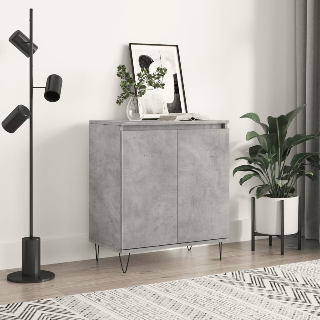 Concrete Grey Sideboard 60x35x70 cm Engineered Wood