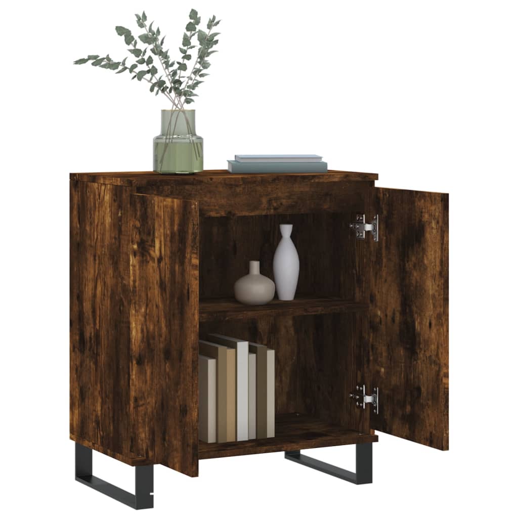 Buffet Chêne fumé 60x35x70 cm Bois d'ingénierie