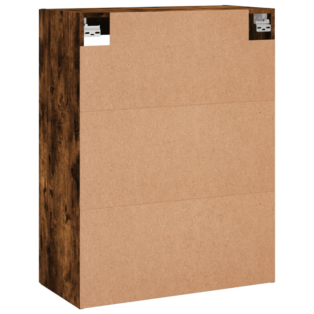 Wandschrank aus geräucherter Eiche, 69,5 x 34 x 90 cm