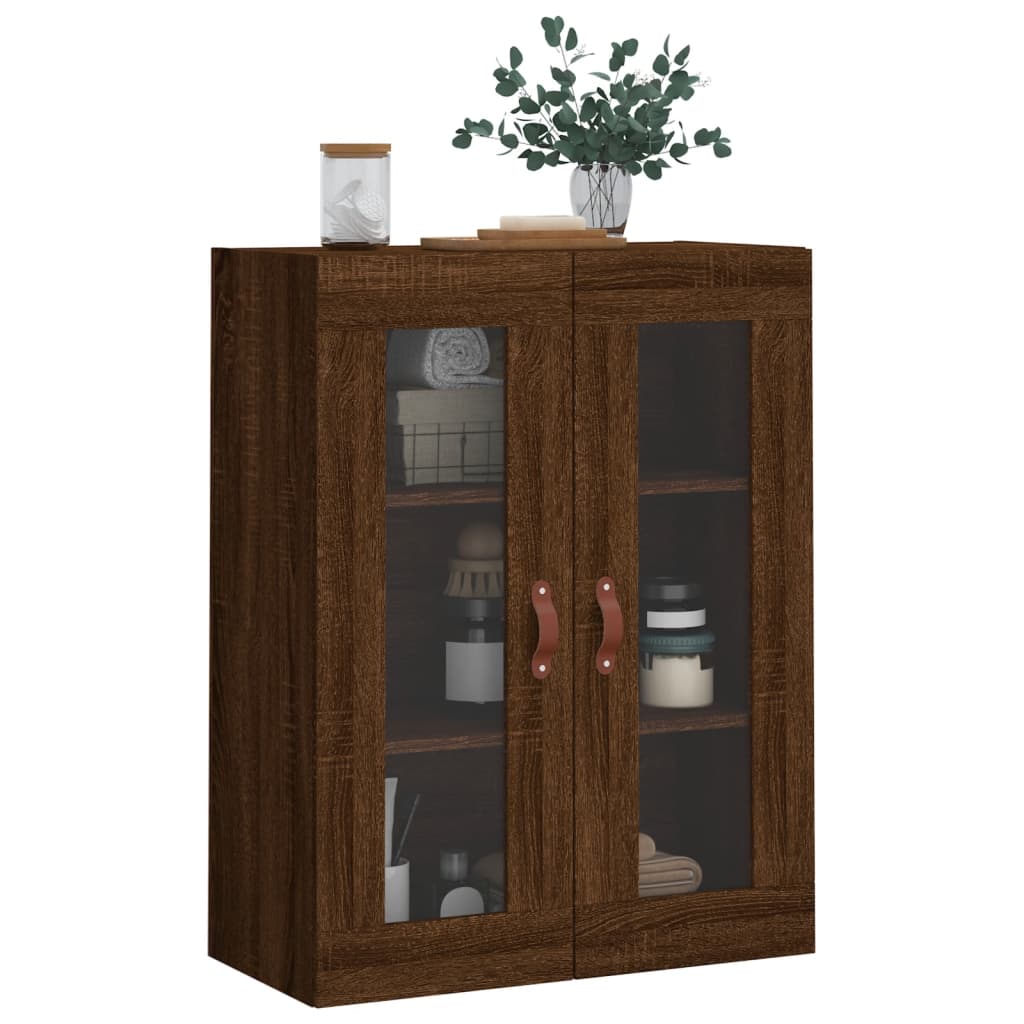 Armoire murale chêne marron 69,5x34x90 cm