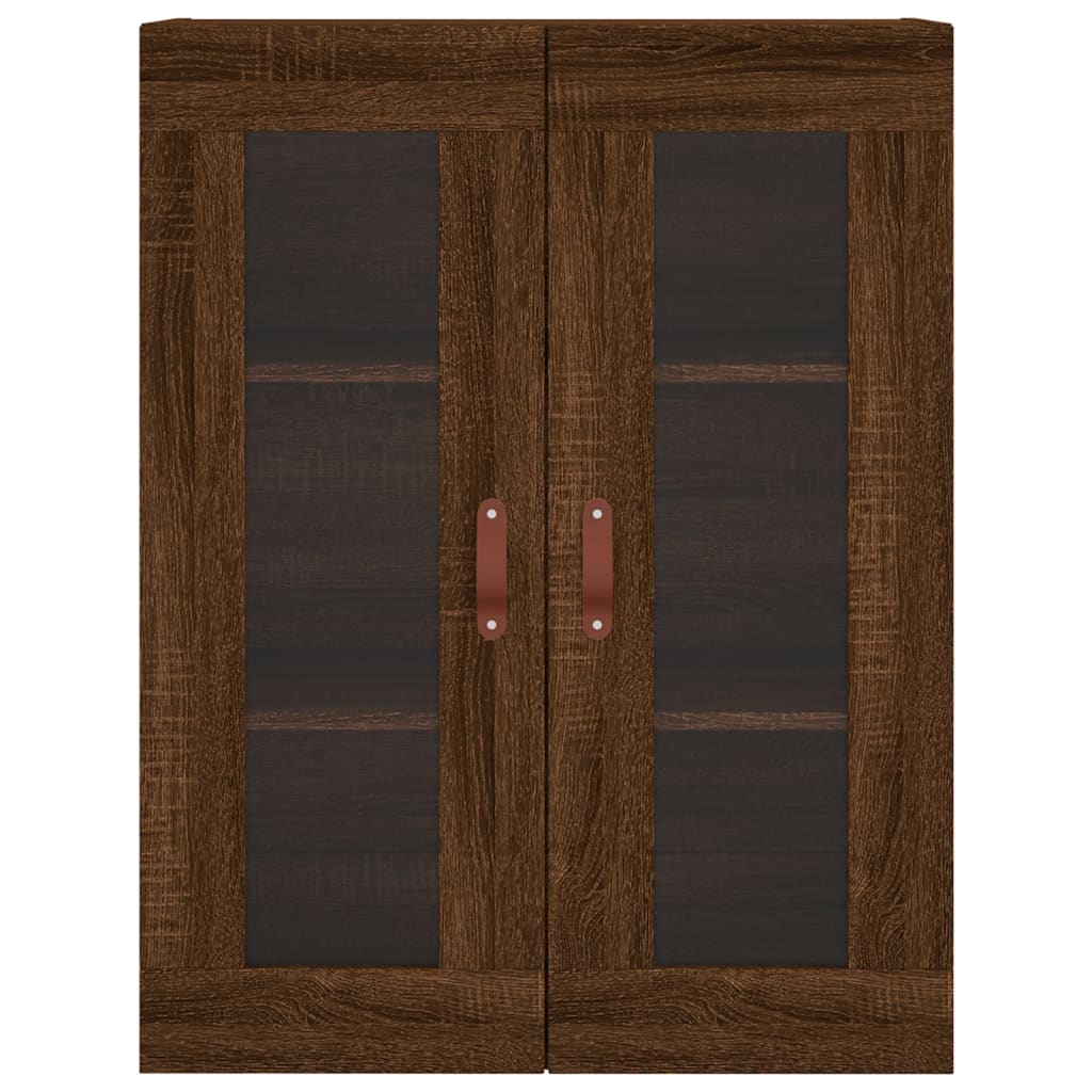 Wandschrank aus brauner Eiche, 69,5 x 34 x 90 cm