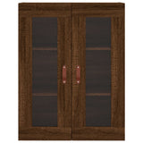 Wandschrank aus brauner Eiche, 69,5 x 34 x 90 cm