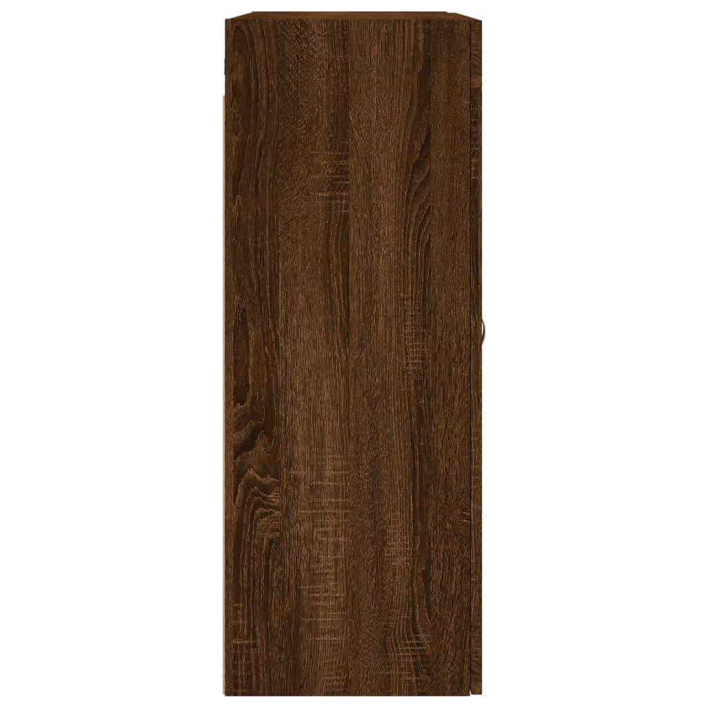 Armoire murale chêne marron 69,5x34x90 cm