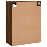 Wandschrank aus brauner Eiche, 69,5 x 34 x 90 cm