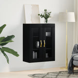 Armoire murale noir 69,5x34x90 cm