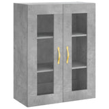 Armoire murale gris béton 69,5x34x90 cm