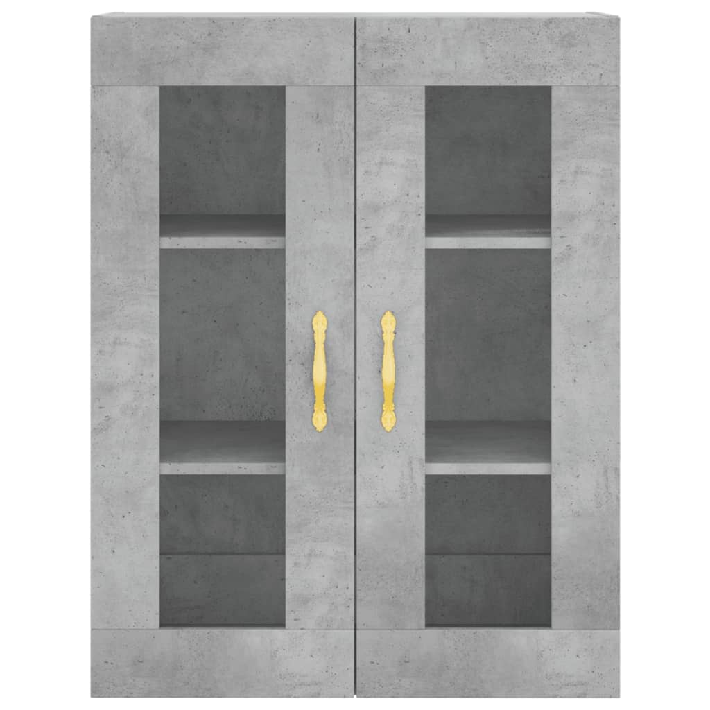 Armoire murale gris béton 69,5x34x90 cm