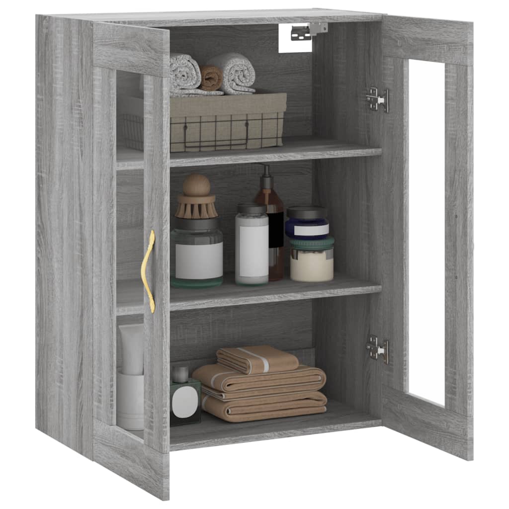 Armoire murale sonoma gris 69,5x34x90 cm