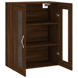 Armoire murale chêne marron 69,5x34x90 cm