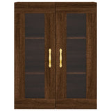 Armoire murale chêne marron 69,5x34x90 cm