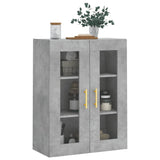 Armoire murale gris béton 69,5x34x90 cm