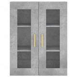 Betongrauer Wandschrank 69,5x34x90 cm