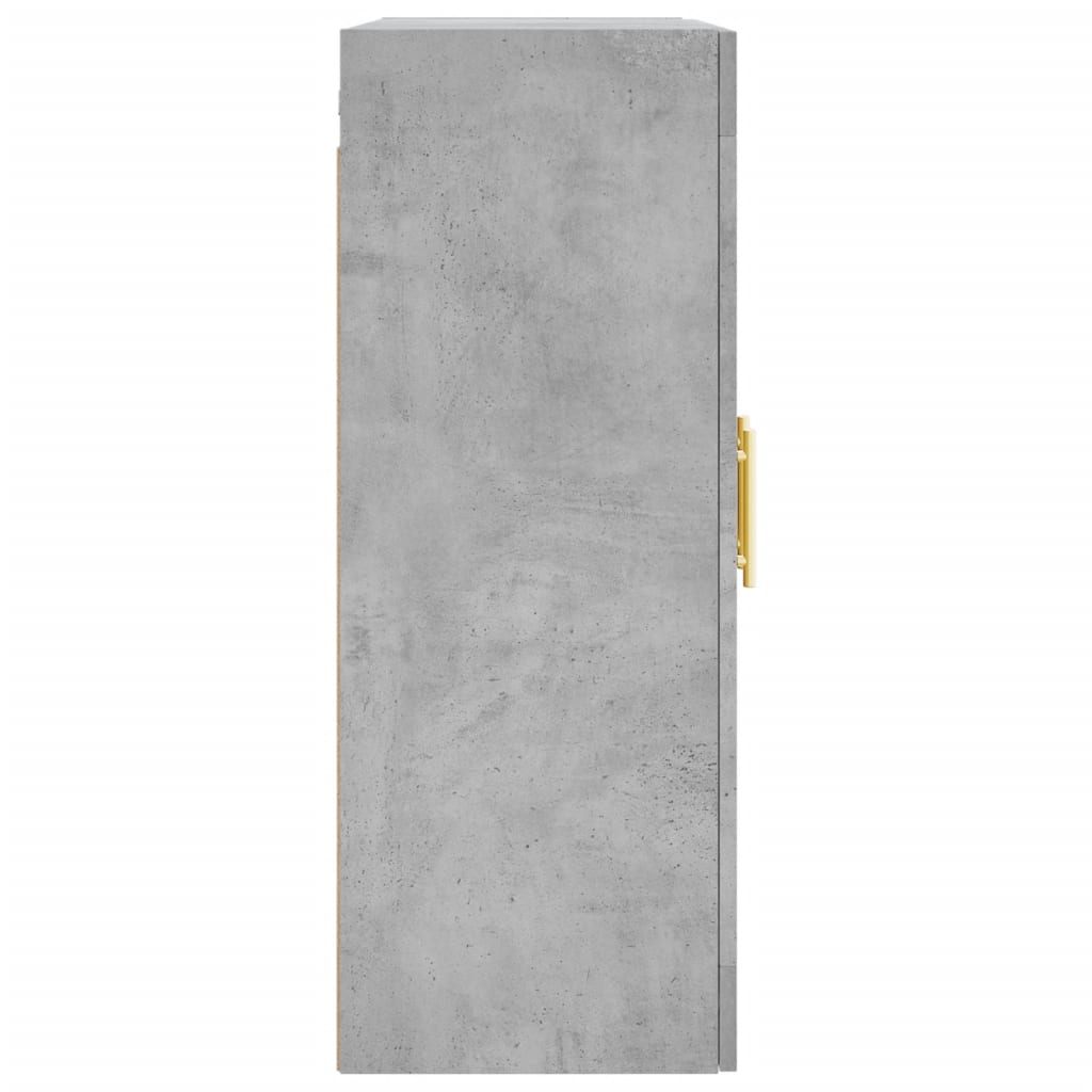 Betongrauer Wandschrank 69,5x34x90 cm