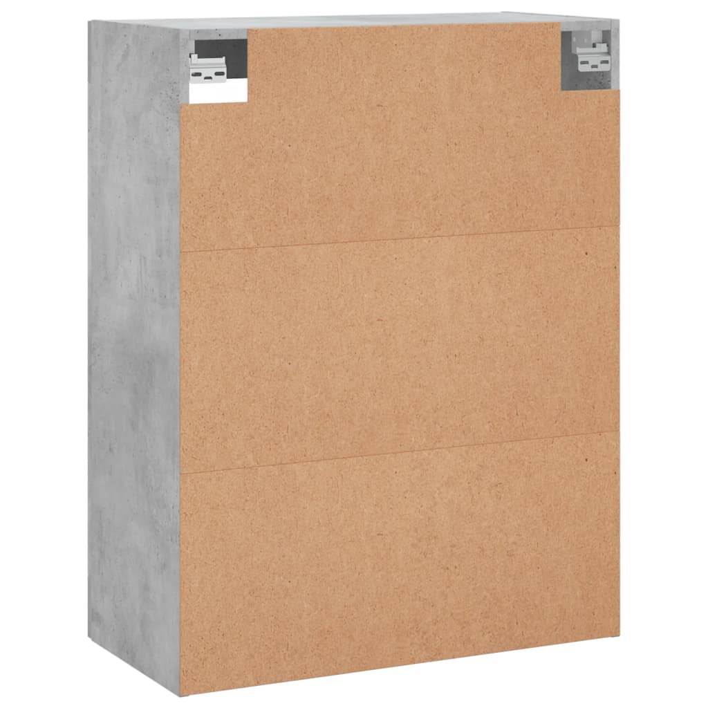 Betongrauer Wandschrank 69,5x34x90 cm