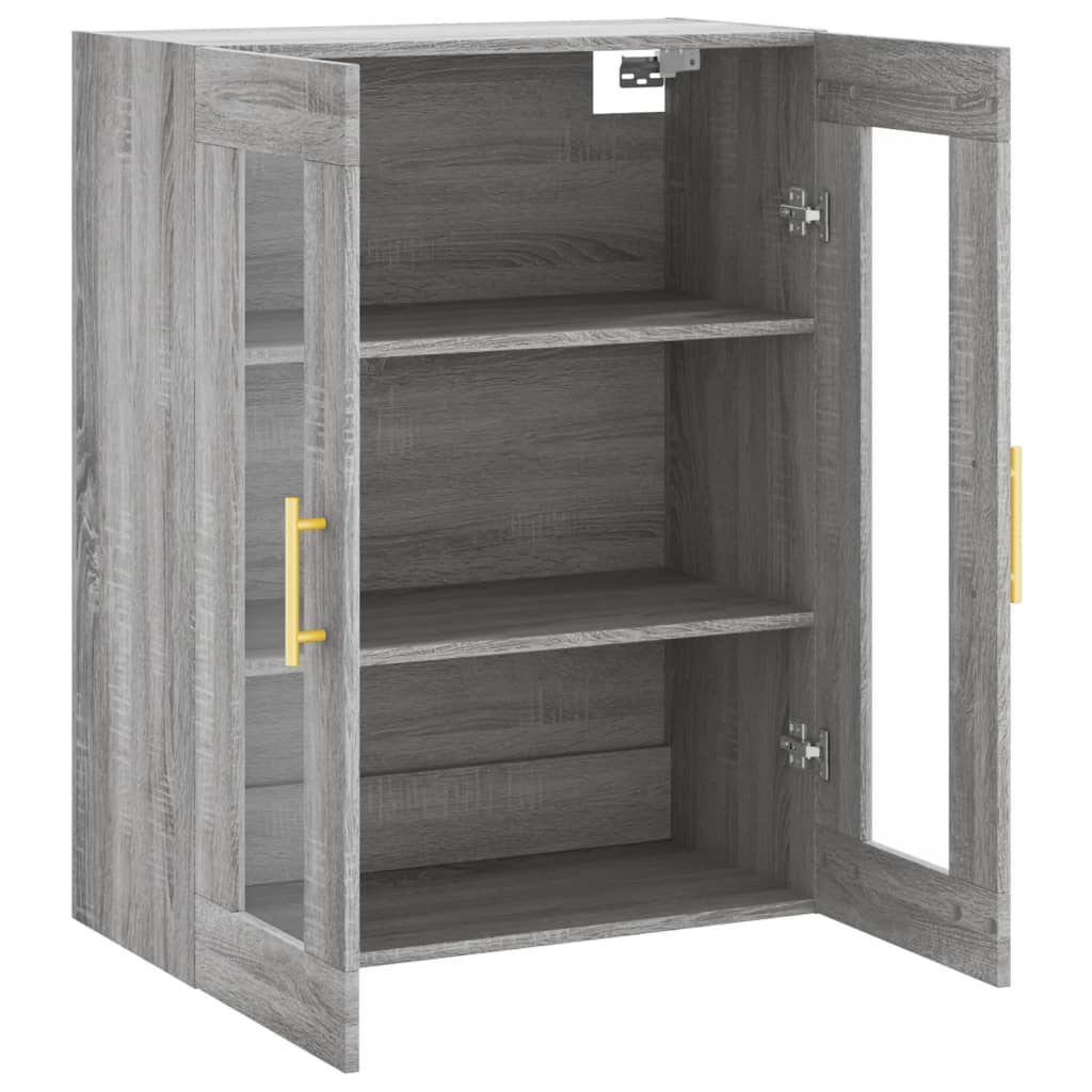 Armoire murale sonoma gris 69,5x34x90 cm