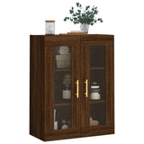 Wandschrank aus brauner Eiche, 69,5 x 34 x 90 cm