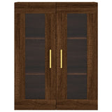 Wandschrank aus brauner Eiche, 69,5 x 34 x 90 cm