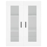 Armoire murale blanc 69,5x34x90 cm