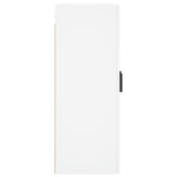 Armoire murale blanc 69,5x34x90 cm