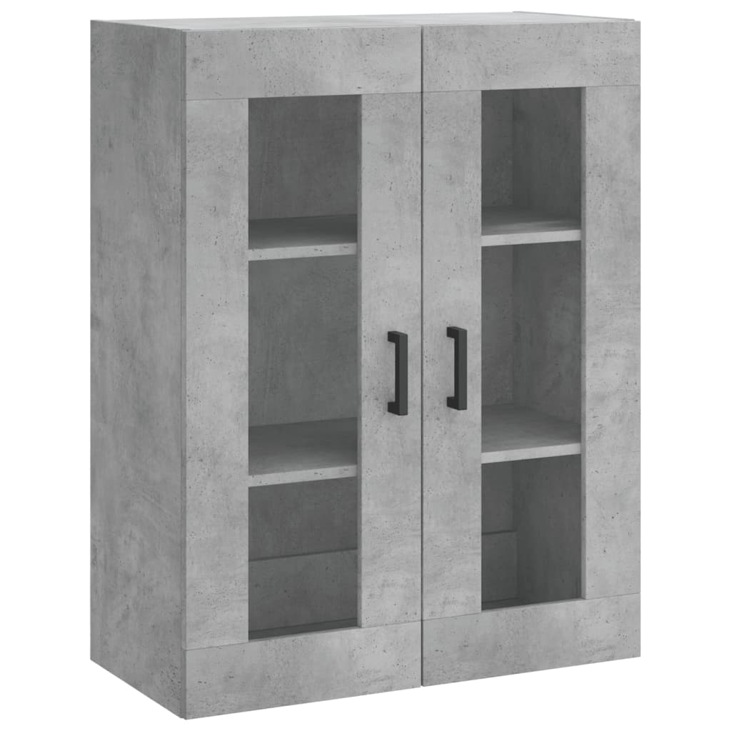 Armoire murale gris béton 69,5x34x90 cm