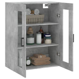 Armoire murale gris béton 69,5x34x90 cm