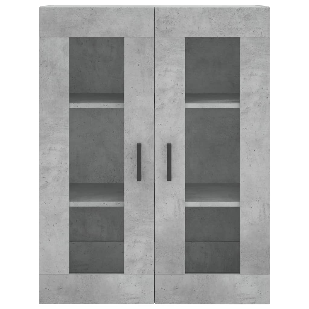 Armoire murale gris béton 69,5x34x90 cm