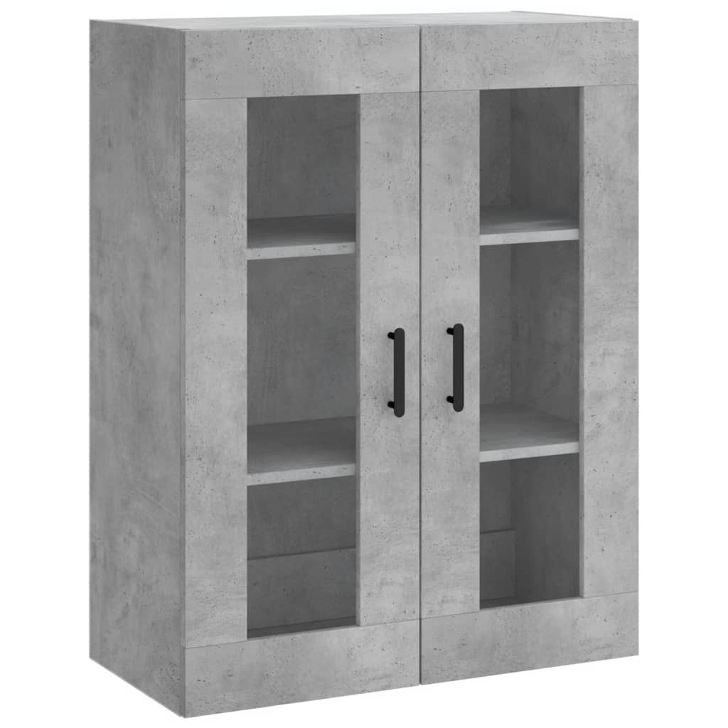 Betongrauer Wandschrank 69,5x34x90 cm