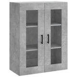 Concrete grey wall cabinet 69.5x34x90 cm