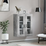 Armoire murale gris béton 69,5x34x90 cm