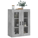 Betongrauer Wandschrank 69,5x34x90 cm