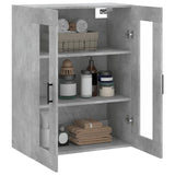 Armoire murale gris béton 69,5x34x90 cm