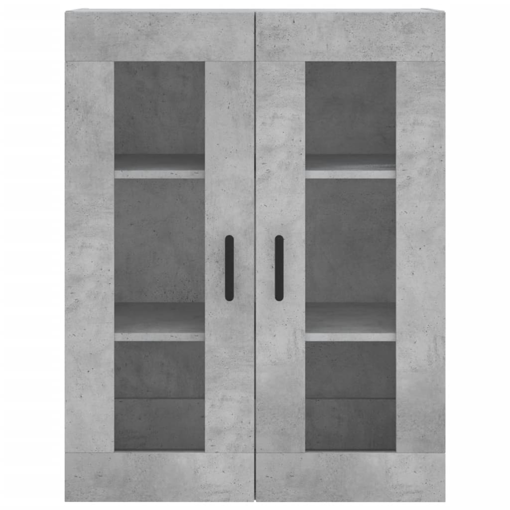 Concrete grey wall cabinet 69.5x34x90 cm