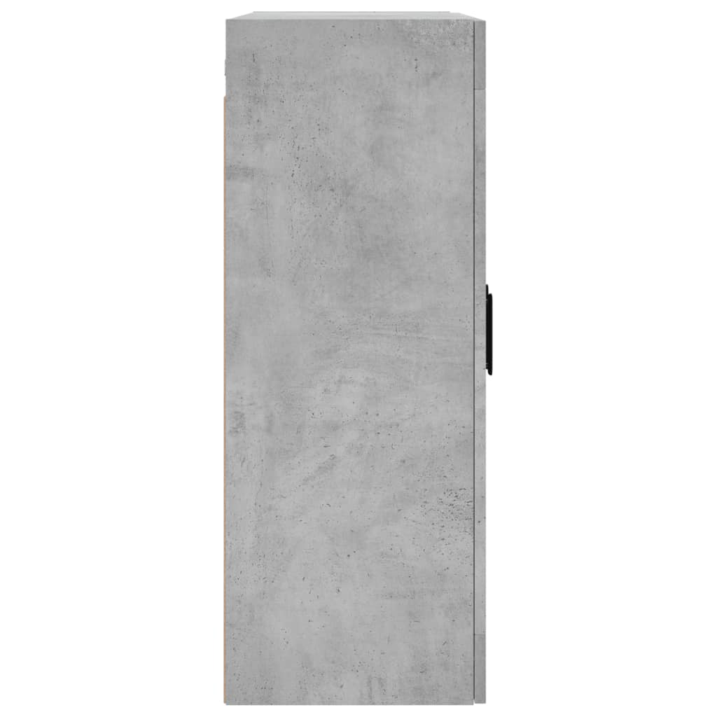 Betongrauer Wandschrank 69,5x34x90 cm